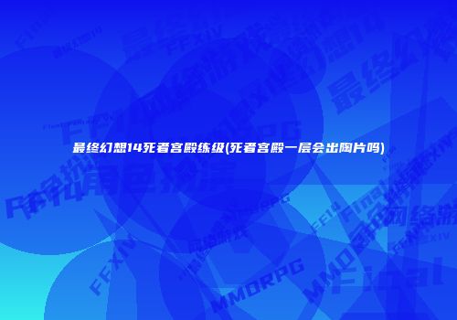 最终幻想14死者宫殿练级(死者宫殿一层会出陶片吗)
